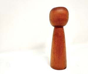 Stunning Kokeshi Doll from Japan Vintage Handmade Carved Wooden Japanese Doll